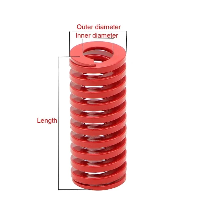 1Pc Stamping Compression Spring OD16xID8mm , 20-300mm Length, Heavy Duty Die Springs Industrial Machinery