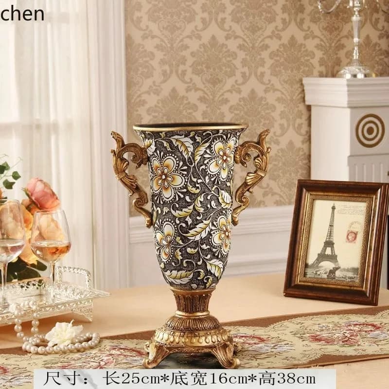 DSAvase home decor ornament resin decorative ornament living room flower vessel
