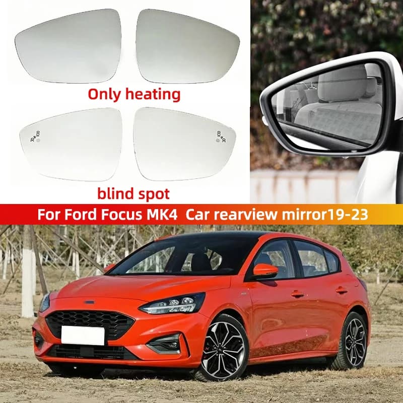 For Ford Focus MK4 Car Rearview Mirror 19-23 Rear View Mirror Parallel Auxiliary Blind Spot Lens Reflector BSD