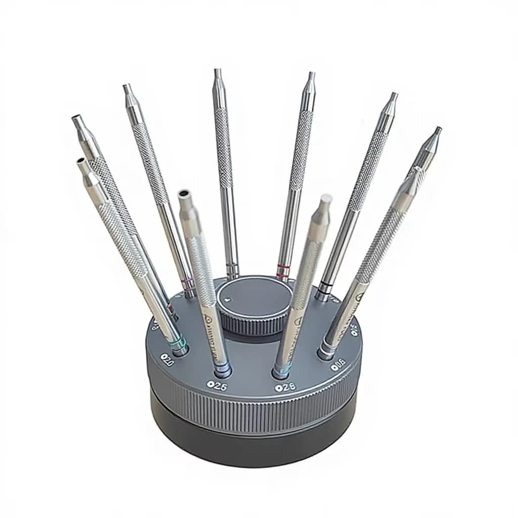 Watch Repair Tool, All-Steel Watch Hand Presser, Hour and Minute Hand Punches