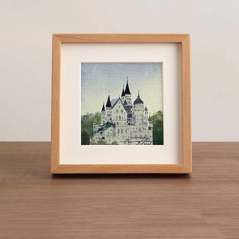 Solid Wood Square Picture Frame Versatile Wall Hanging or Tabletop Display, Ideal for Family Photos Premium Quality Home Décor