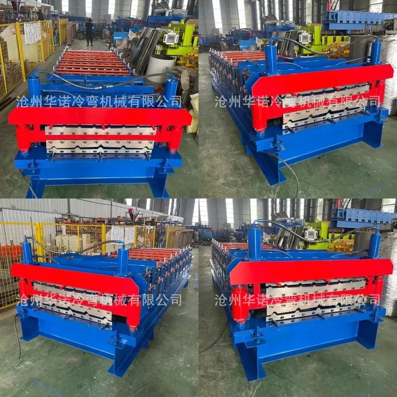 Deposit-840-910 Double layer tile press color steel equipment 860-900 numerical control machinery Angle Chi color steel tile