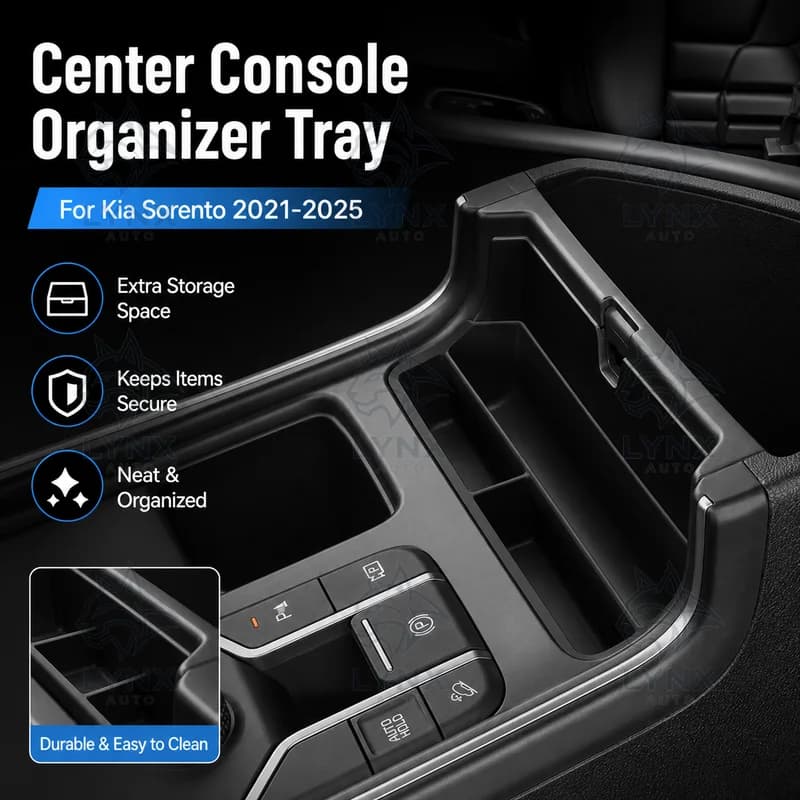 For 2021-2025 Kia Sorento Center Console Armrest Front Storage Box Organizer Tray Car Accessories Modification