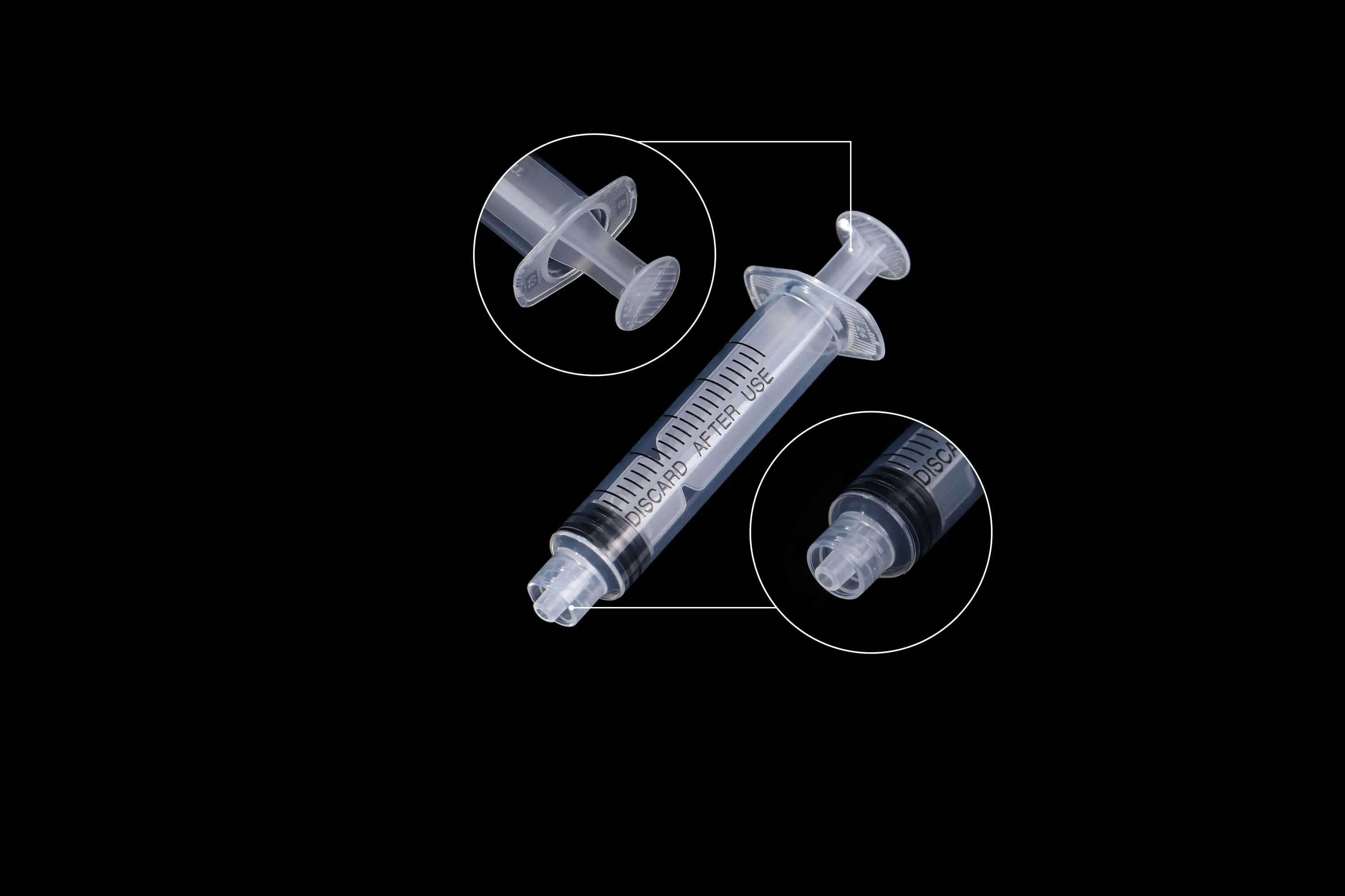 5ml Luer Lock Plastic Syringe Sterilized Individually Packed for Feeding Pets, Lab Use, 30pcs/ 50pcs /100pcs