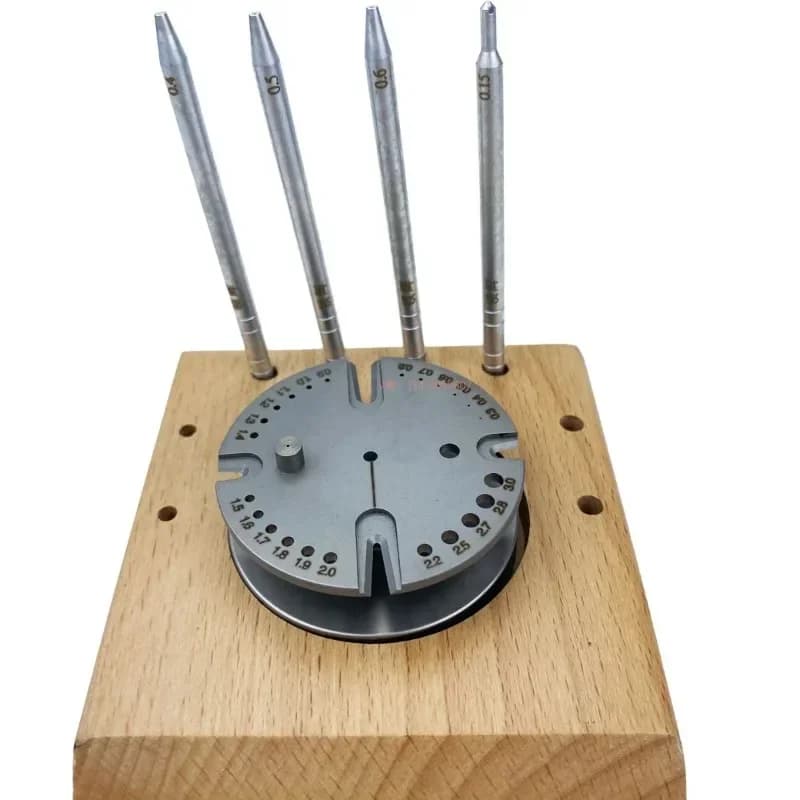 Clock maintenance, disassembly and assembly of balance wheel, pendulum shaft hairspring tool, main body 440 hard steel