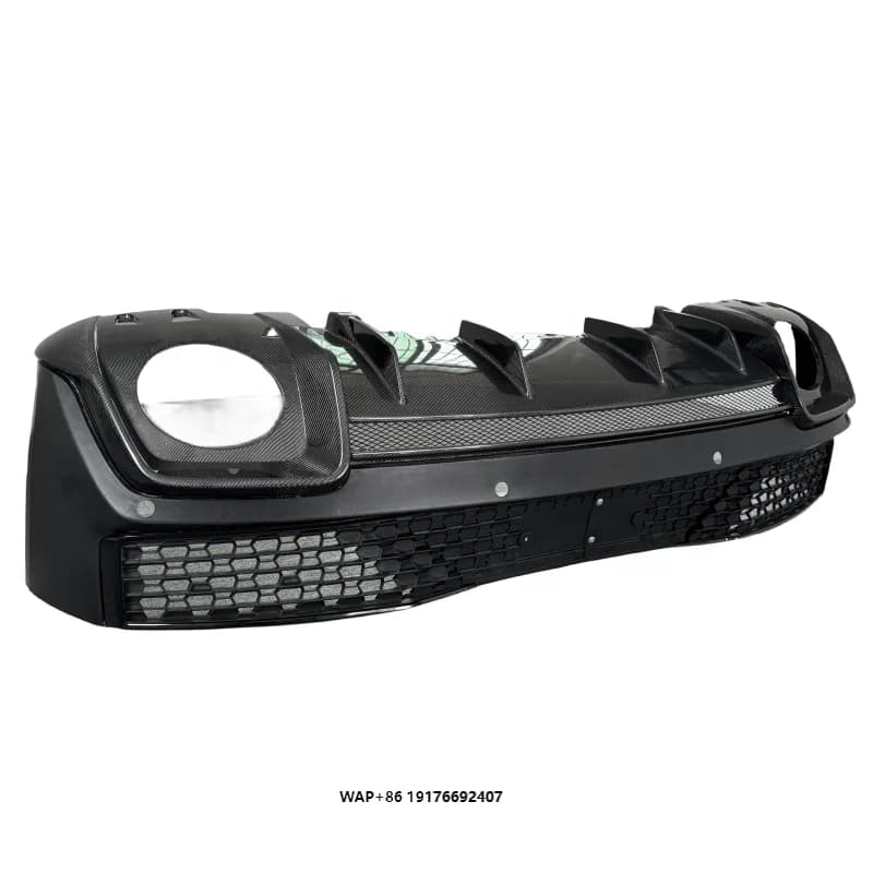 R8 2019-2023 upgrade new style PP material rear bumper and carbon fiber rear diffuser body kit