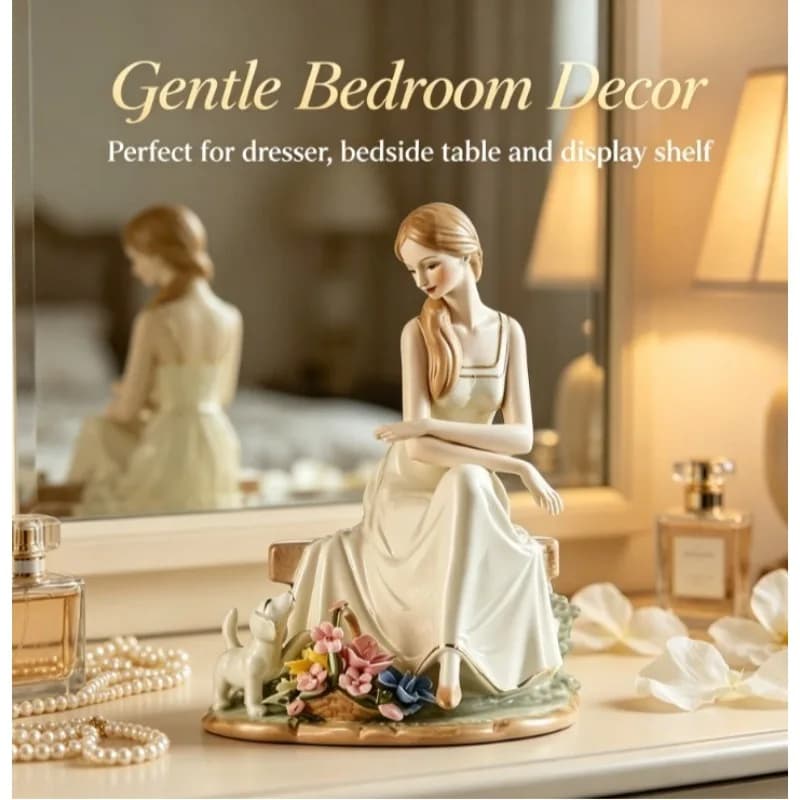 High-Value Ceramic Character Ornaments Holiday Gift Selection Elegant Life Aesthetics Atmosphere Filler Unique Decorative Pieces