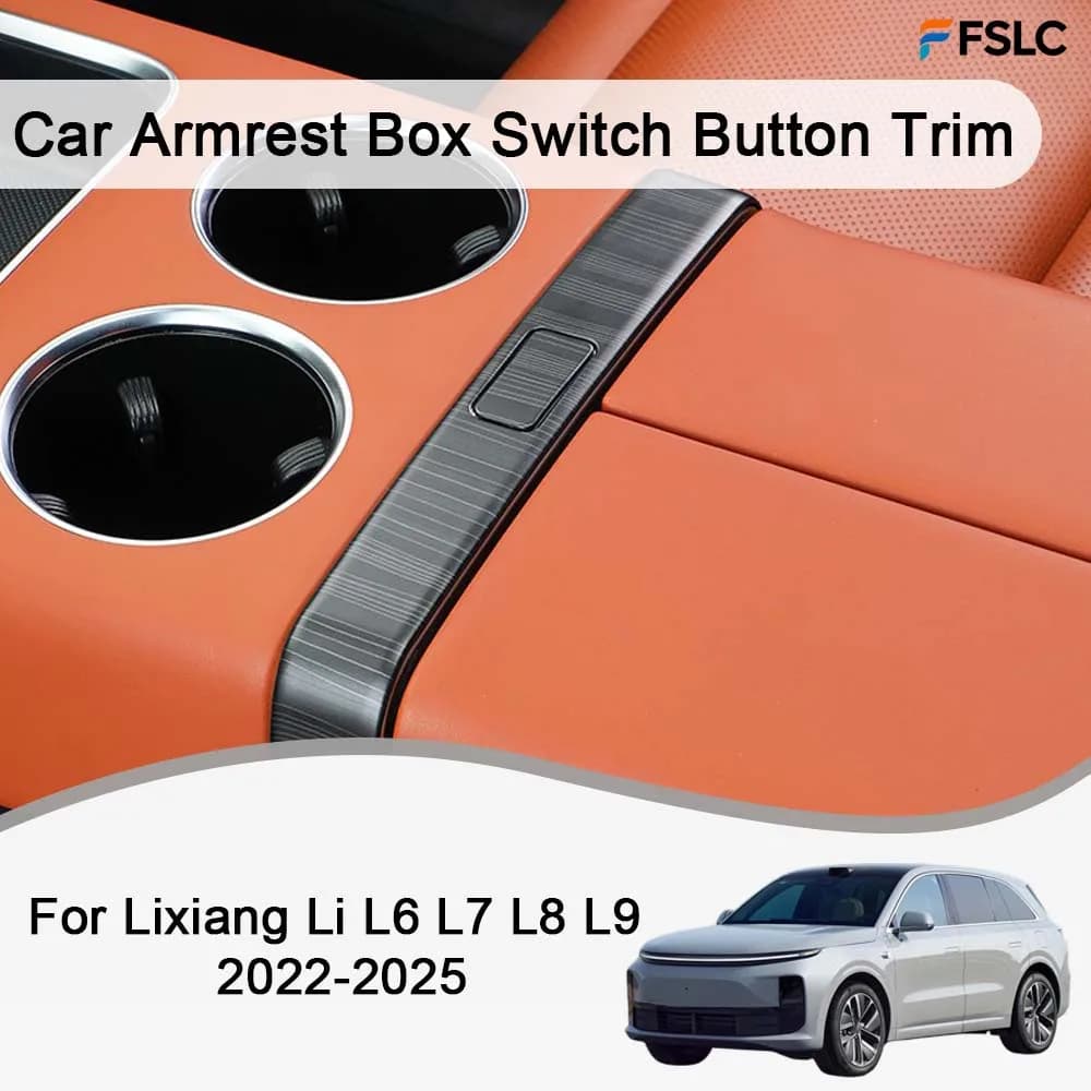 Car Decoration For Lixiang Li L6 L7 L8 L9 2022-2025 Car Armrest Box Switch Button Trim Cars Accessories Upgrade Modify A Car