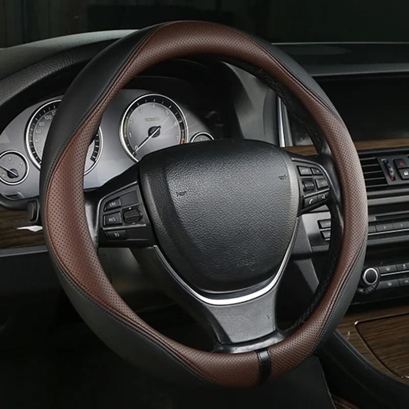 Microfiber Leather Steering Wheel Covers Universal Car Steering Wheel Grip Car Accessories Interior Non-slip Car Steering Covers