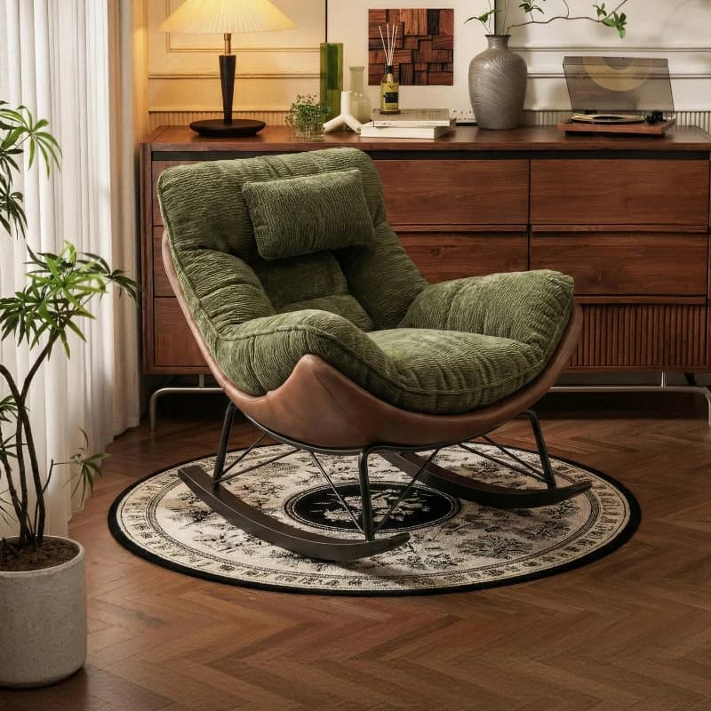 Balcony Single Sleeping Rocking Chair Living Room Resting Rocking Chair