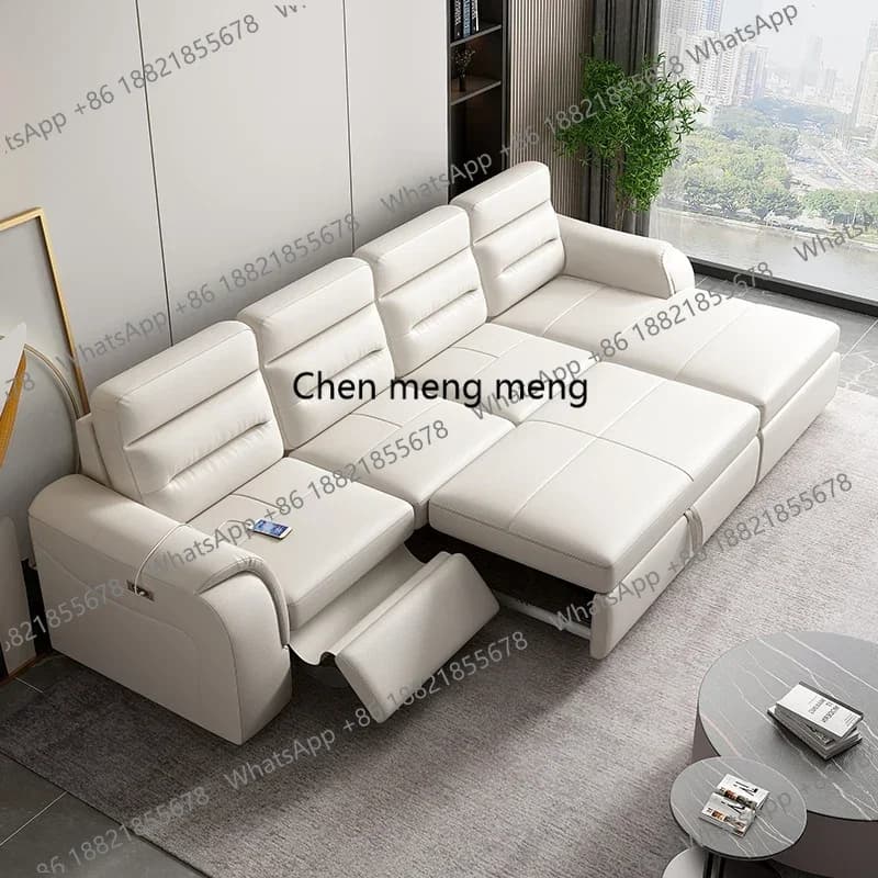 Beige 2 Seats Electric Sofa Armrest Waterproof Indoor Apartments Recliner Sofa Relax Designer Woonkamerbanken Furniture Home