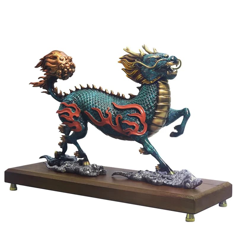 New Chinese unicorn ornaments, home furnishing, living room entrance decorations