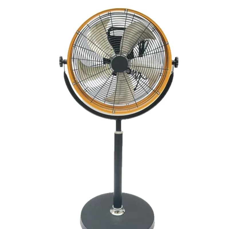 Cylinder booster floor fan large wind industrial fan up and down adjustment factory post electric fan
