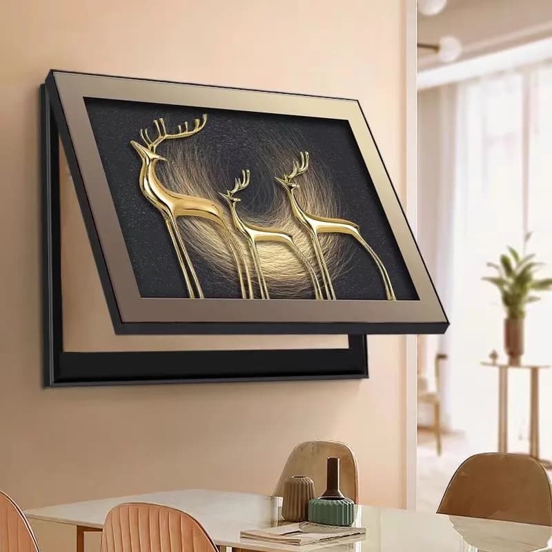 Light Luxury Electric Meter Box Decorative Painting Covering Elk Simple Modern Distribution Box Restaurant Switch Box Main Switc
