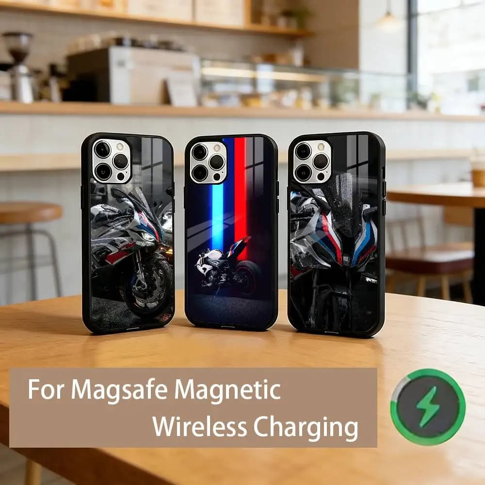 S-S1000RR Motorcycle Phone Case For iPhone17,16,15,14,13,12,11 Plus,Pro Magnetic with Magsafe Wireless Charging