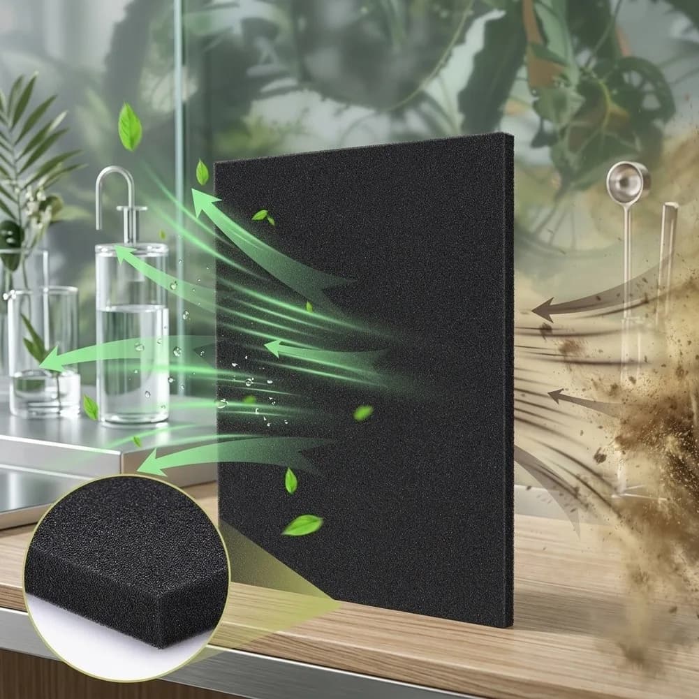 For Engine Maintenance 65 for ppi Filter Sheet Small Engine Filter Foam Filter Sheet Reusable Filtration Fine Pore Structure