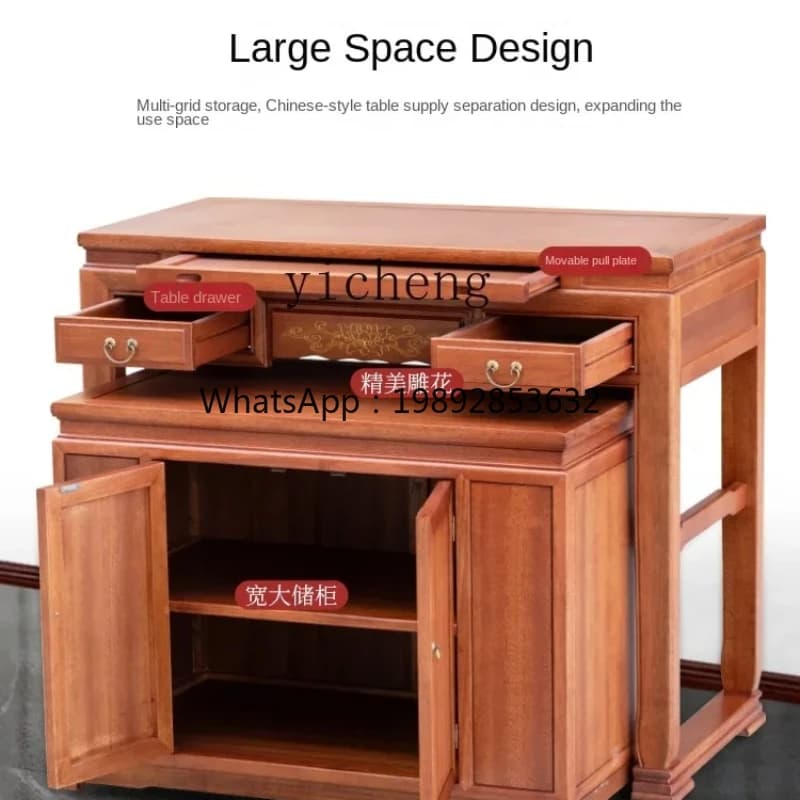GX Small Altar Incense Burner Table Household Table for God Modern Simple Small Buddha Shrine Solid Wood Buddha Niche