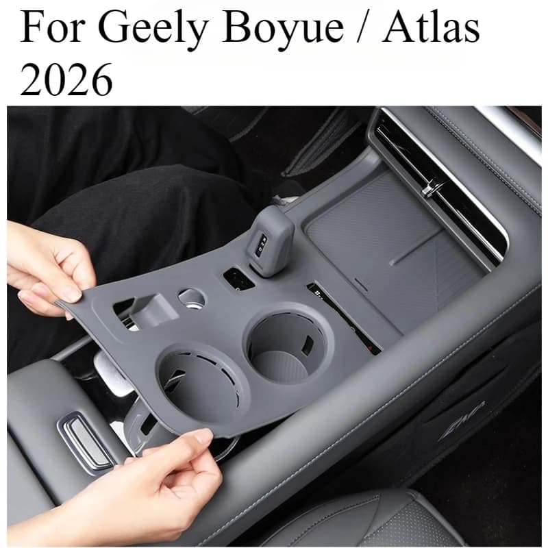 For Geely Boyue / Atlas 2026 Central Control Wireless Charging Panel Silicone Pad Car Interior Water Cup Pad Anti Slip Pad