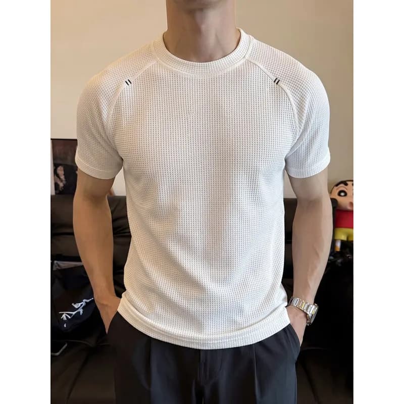 2026 Summer New Style Men's Outdoor Sports Fitness Long-Sleeved Running Training Short-Sleeved T-Shirt Quick-Dry Shirt
