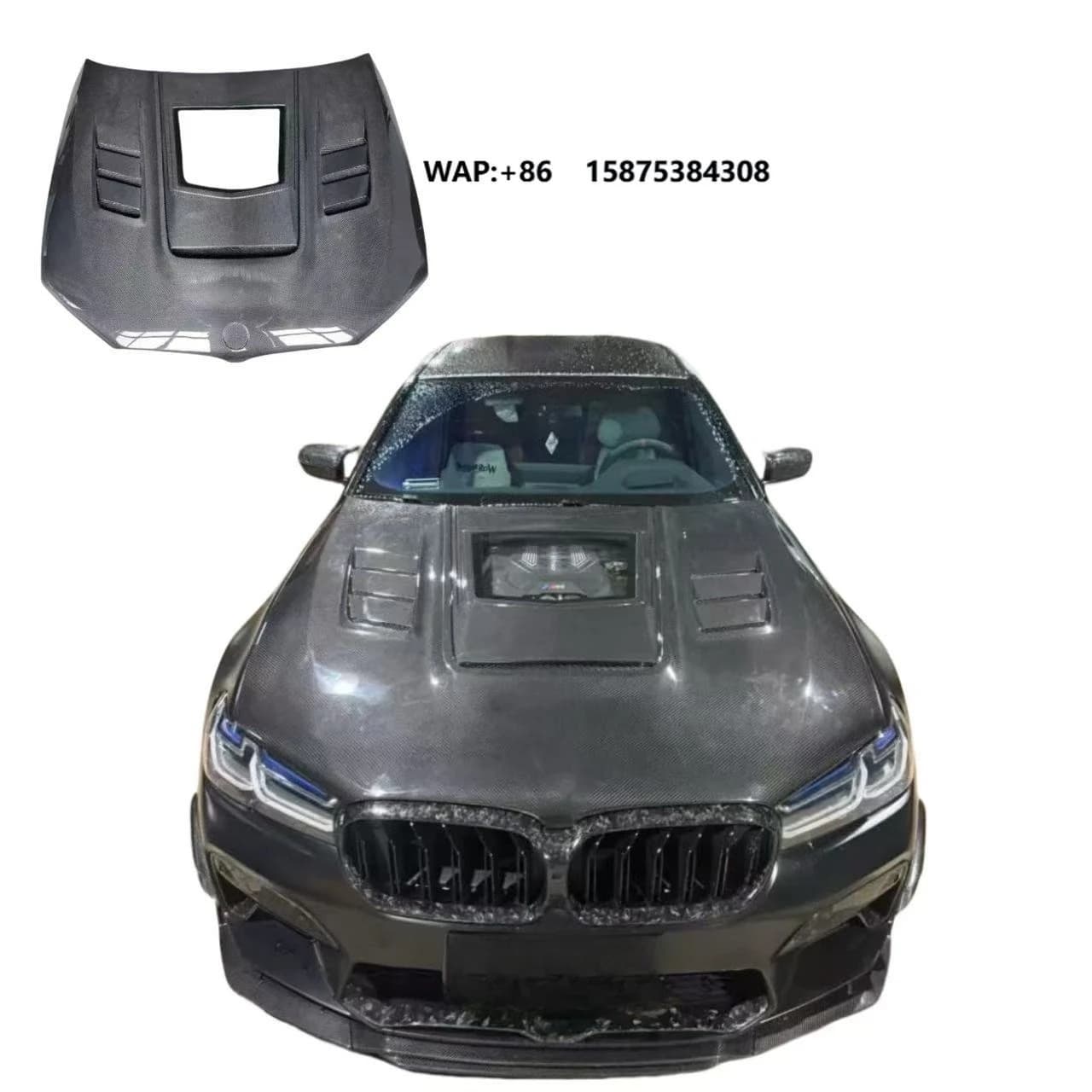 Dry Carbon Fiber Hood for  5 Series G30 G38 M5 F90 Lightweight Replacement Bonnet