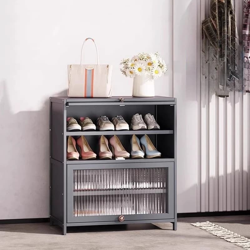 Modern Bedroom Shoe Cabinet Storage Large Capacity Multifunction Shoe Cabinet Space-Saving Zapatero Madera Entrance Furniture