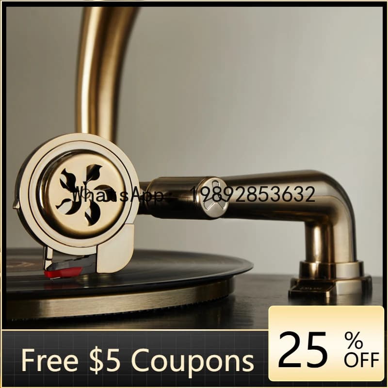 AB  Retro Phonograph Chinese Style Living Room Painted Vinyl Record Player European Style Record Player
