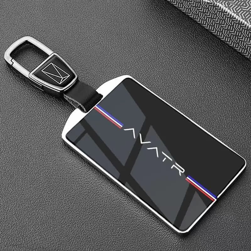 Zinc Alloy NFC Card Cover for Avatr 12/06/07/11, Heavy Duty Metal Protective Case Shell with Keychain, Anti-Bend & Scratch Proof