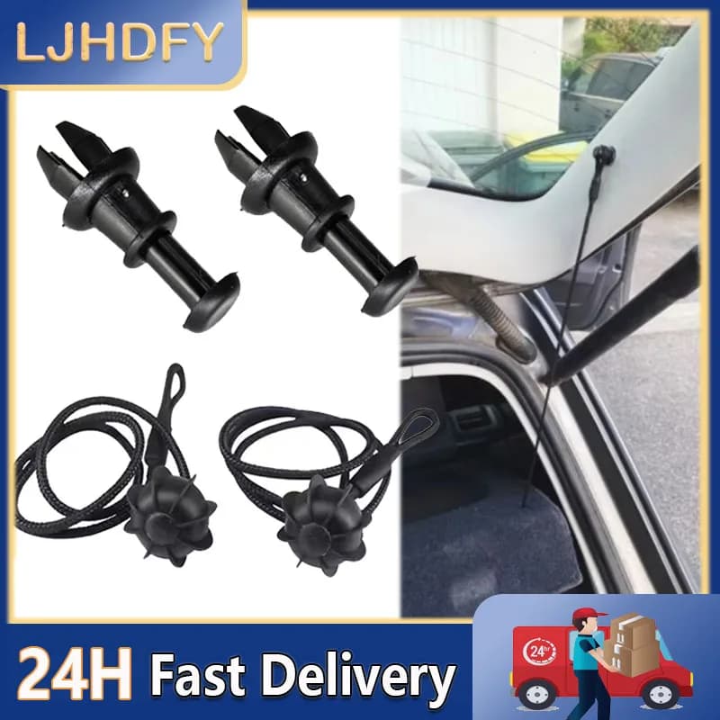 Car Trunk Lanyard Fixing Clip Parcel Shelf String Clips Car Parcel Shelf String Cord Tonneau Cover Strap for Volkswagen Audi
