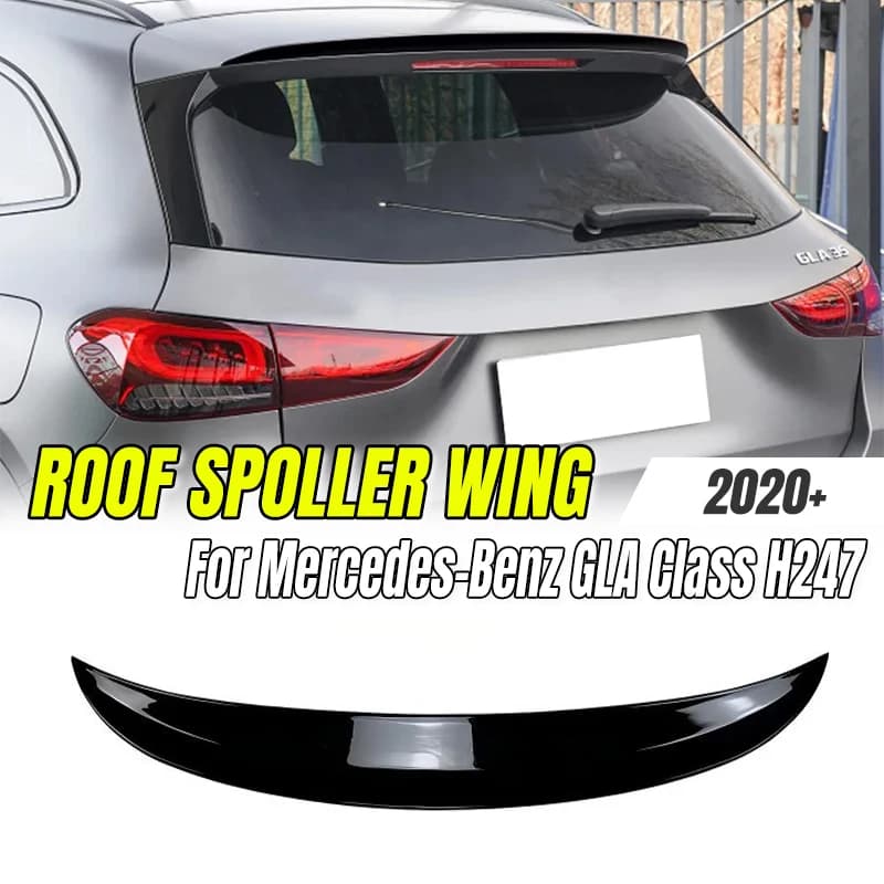 For Mercedes-Benz GlA Class H247 2020+ Roof Spoiler Wing GLA180/200 AMG Tail Lip Body Kit