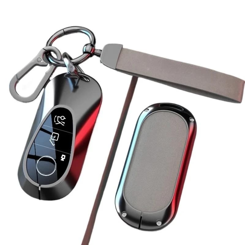 Zinc Alloy Key Cover Case for Mercedes-Benz E300L/E-Class/C-Class/C260L/C200L/A200L/GLC300L/GLA200 - Protective Key Fob Shell