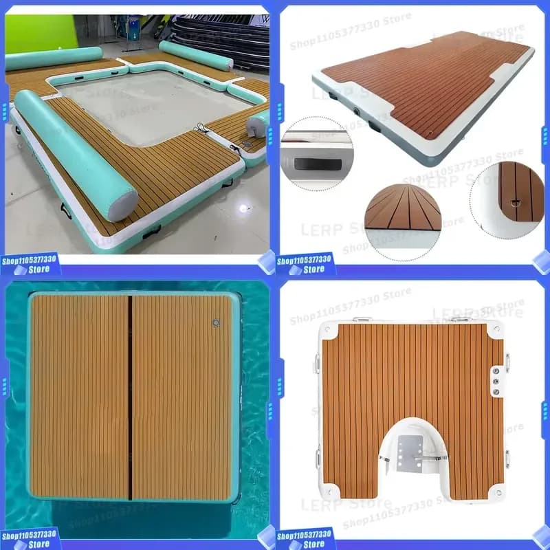 Manufacturer portable foldable fishing inflatable floating platform magic mat inflatable water floating platform