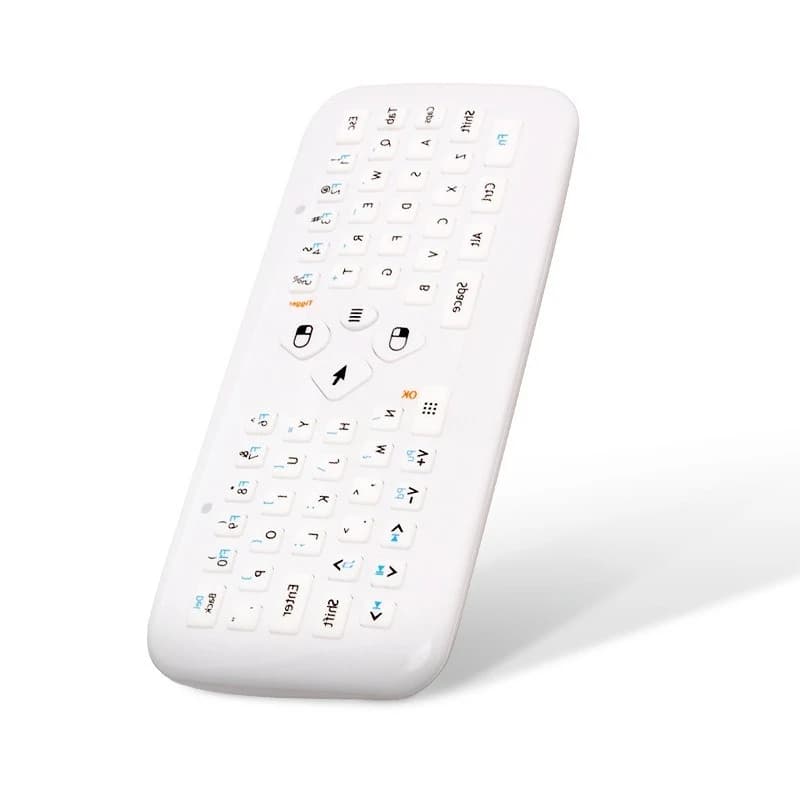 F2S wireless mouse and keyboard set, white mini keyboard and mouse integrated air flying mouse somatosensory remote control