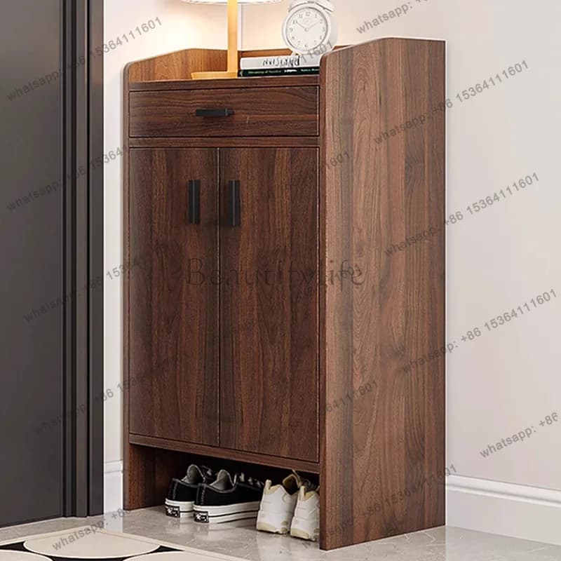 Wooden Organizer Shoe Cabinet Storage Mobile Display Slippers Vertical Shoe Shelf Designer Archivadores Shoemakers Furniture