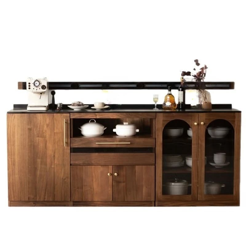 North American black walnut, all solid wood slate dining cabinets, household storage cabinets, kitchen storage