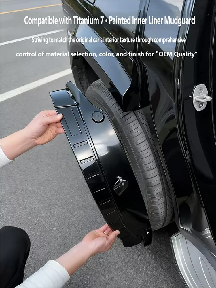 For BYD Leopard 7 Titanium 7 2025 2026 Car Mud Guards Rear Wheel Fender Antifreeze Mudguard Mudflaps Antifreeze Accessories