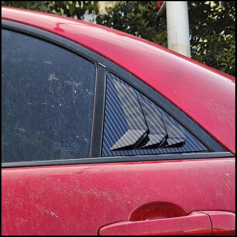 For Mazda 6 Sedan 2003-2008 Rear Door Triangular Window Shutter Louver Sill Vent Cover Trim Decoration Car Styling Accessories