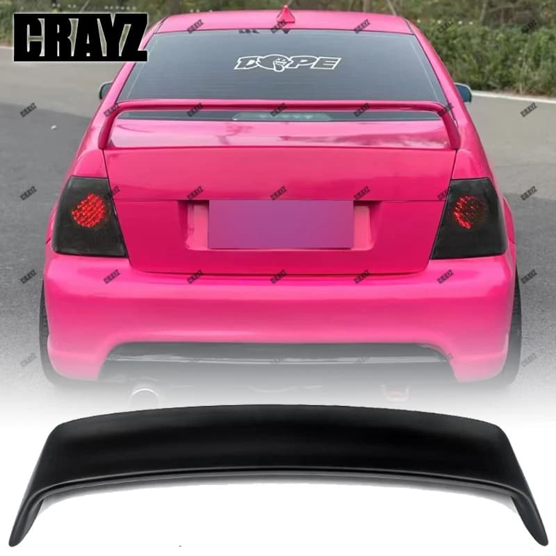 For Old Volkswagen Bora R 2001 02 03 04 05 06 07 2008 Modified Gloss Black Rear Spoiler Tail GT Style Lnstall High Spoiler