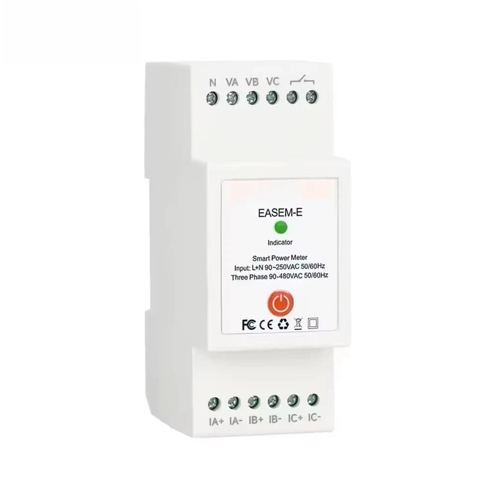 Wireless Connectivity Smart Three Phase AC90-480V Bi-Directional Measurement Power Energy Meter   With 3PCS CT Clamps