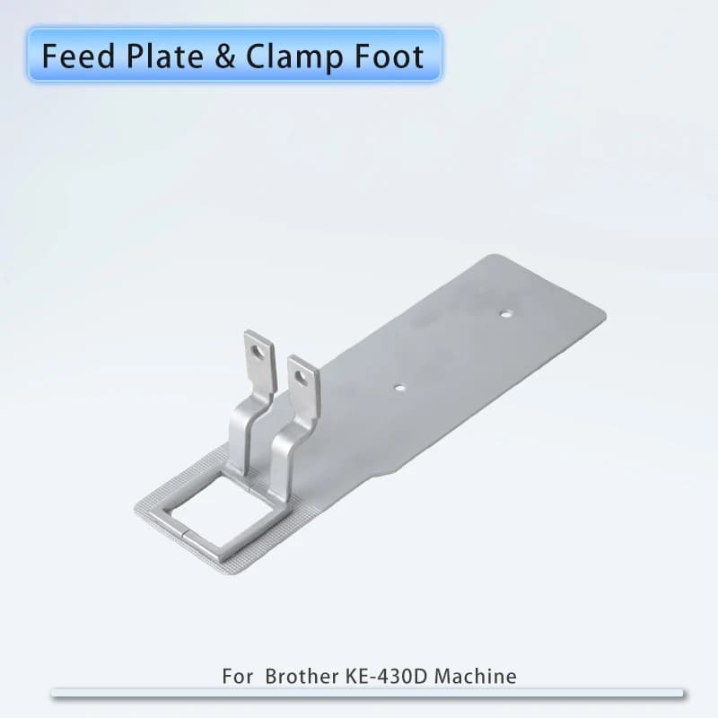 Feed Plate & Work Clamp Foot Kit Fits Ke-430d, Ke-430f Industrial Bartacking Sewing Machines Work Aera 30mmx30mm