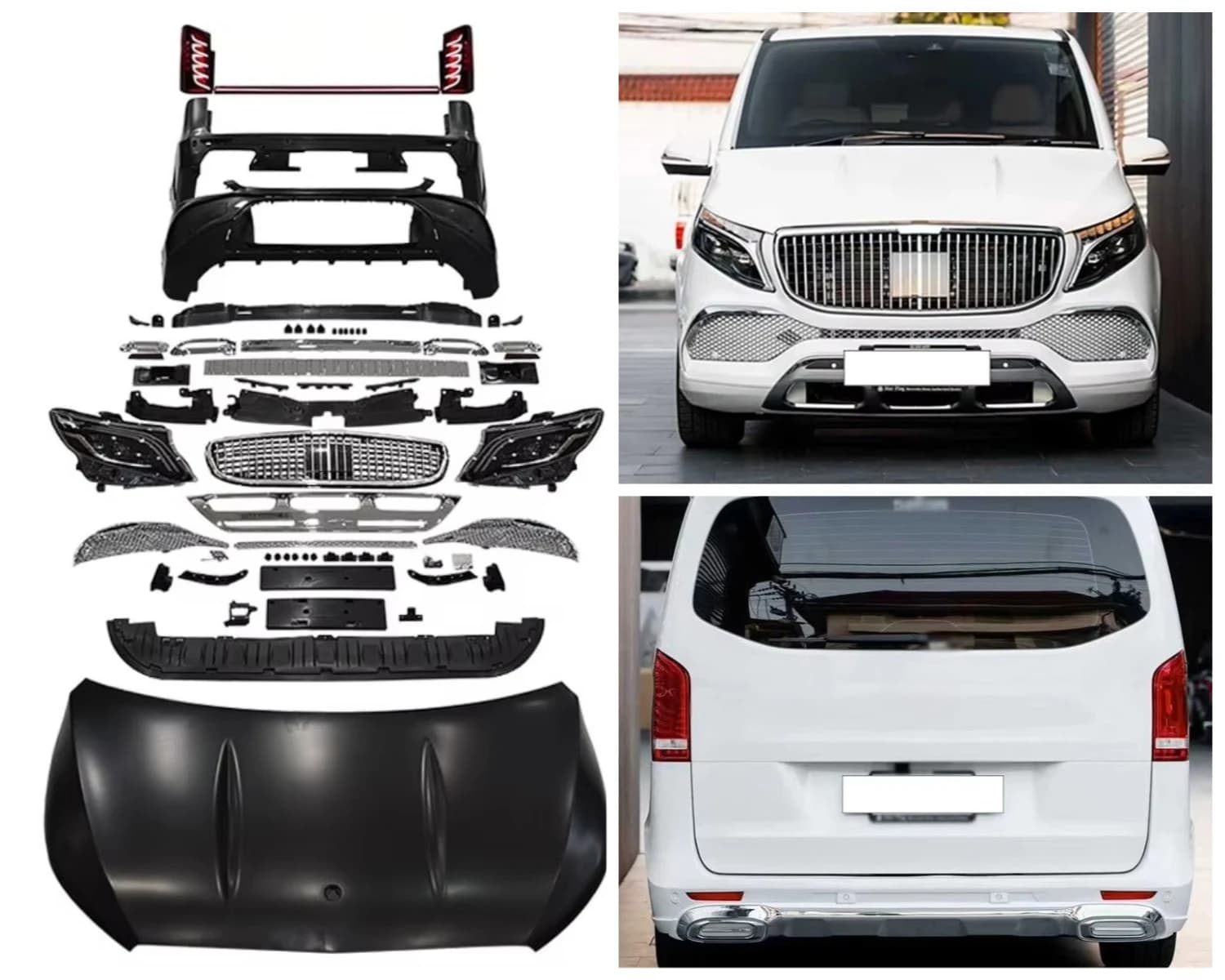 CheWang Hight Quality Car Body Kit for Mercedes Benz Vito 2016-2021 W447 Upgrade to VS600 Style Body Kit