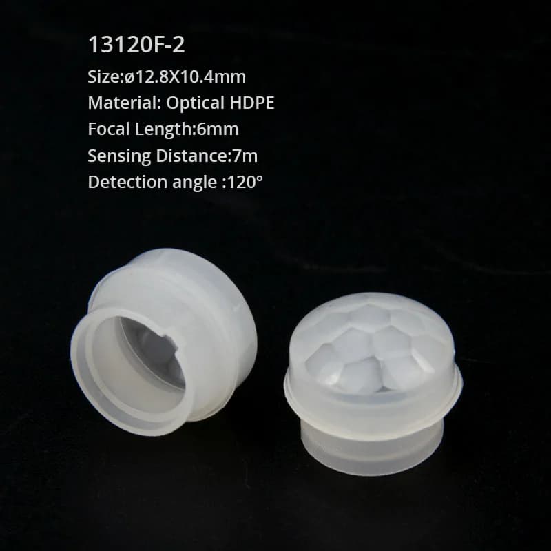 10PCS 12.8x10.4mm Lenses White PIR HDPE Human Body Infrared Induction Fresnel Lens