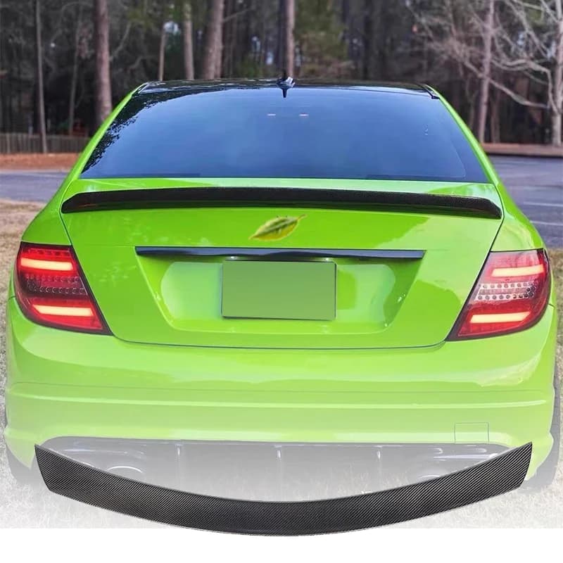 For Mercedes-Benz C-Class W204 4-Door Sedan 2008-2014 Car carbon fiber Spoiler Car Rear Trunk Lid Multiple styles