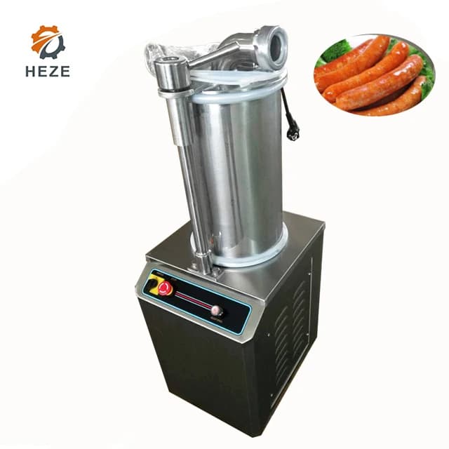 Automatic Commercial Vacuum Sausage Industrial Commercial Meat Product Making Machine Sausage Stuffer With Twisting Function