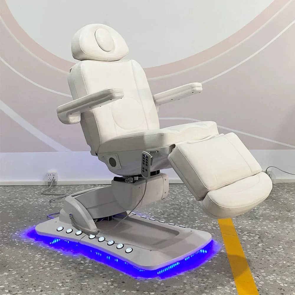Electric 4 Motor Medical Dental Chair Spa Bed Facial Electric Rotary Heating Massage Bed