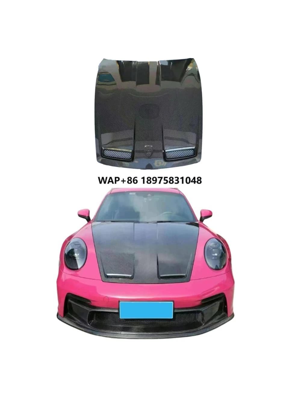 Perfect Fit GT3 Style Dry Carbon Fiber Hood for  911 992 Carrera GT3 New Condition Bonnet for Auto Body Systems