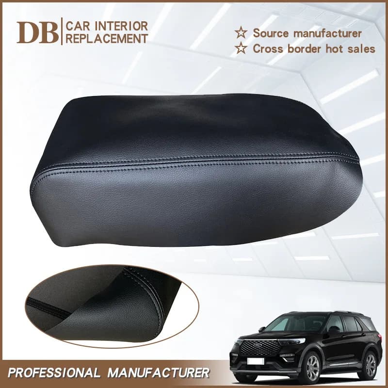 For Ford Explorer 2011-2019 2012 2013 2014 2015 Car Protection Pad Jumping Chair Style Armrest Box Pad Armrest Box Accessories