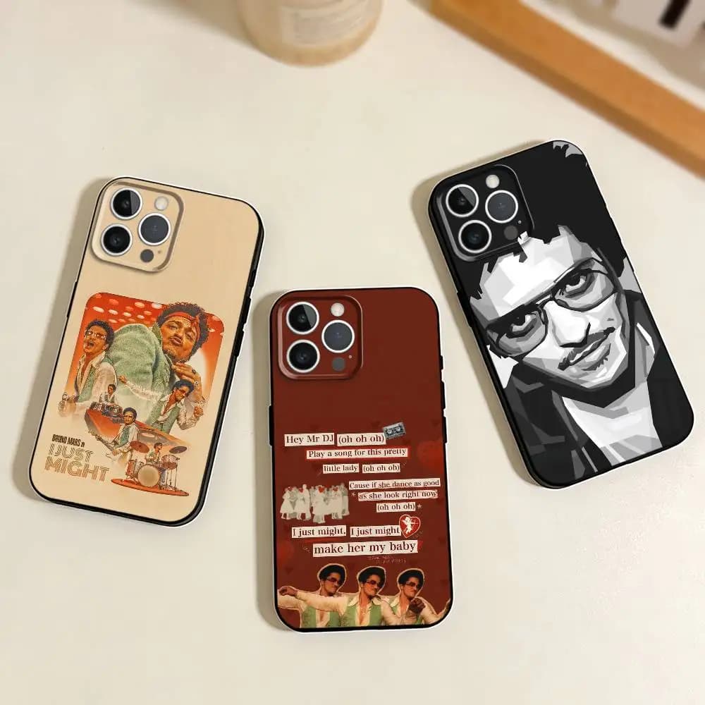 Bruno Mars I Just Might    Phone Case For iPhone 17,16,15,14,13,12,11 Plus,Pro Max,XS,Soft Silicone Black Cover