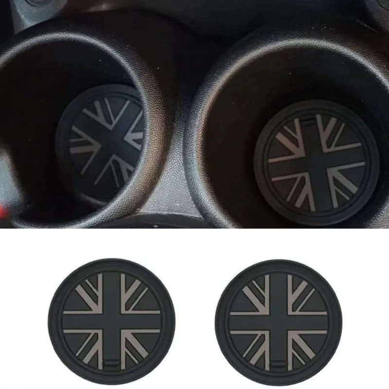 70mm Car Parts Sticker Cup Holder Pad, Dark Rice Suitable For MINI Countryman Cooper R56 R50 R53 R55 R60 F55 F56 F54 F60