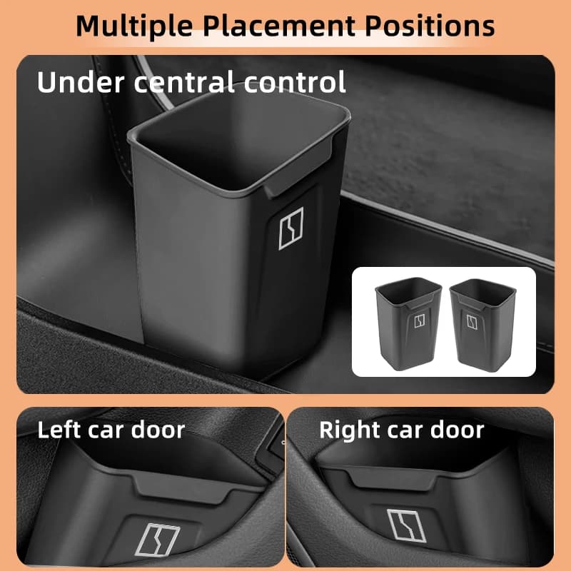 Silicone Car Interior Storage Box Portable Garbage Can Organizer Accessories For Zeekr X 7X Krypton MIX 009 007 001 007 009 2022