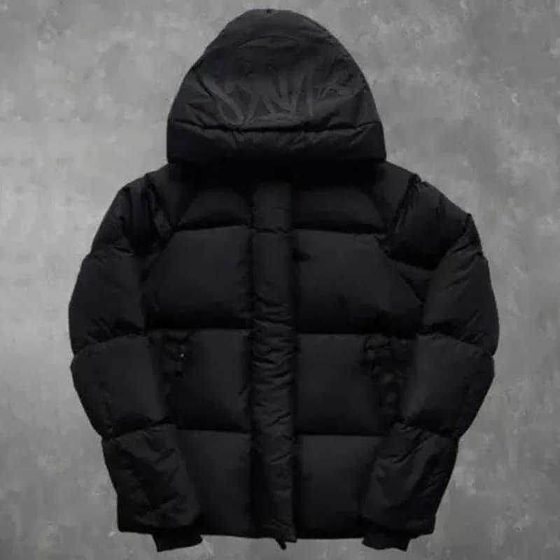 Winter letter print ins wind street hooded zipper men and women with the same coat cotton clothes